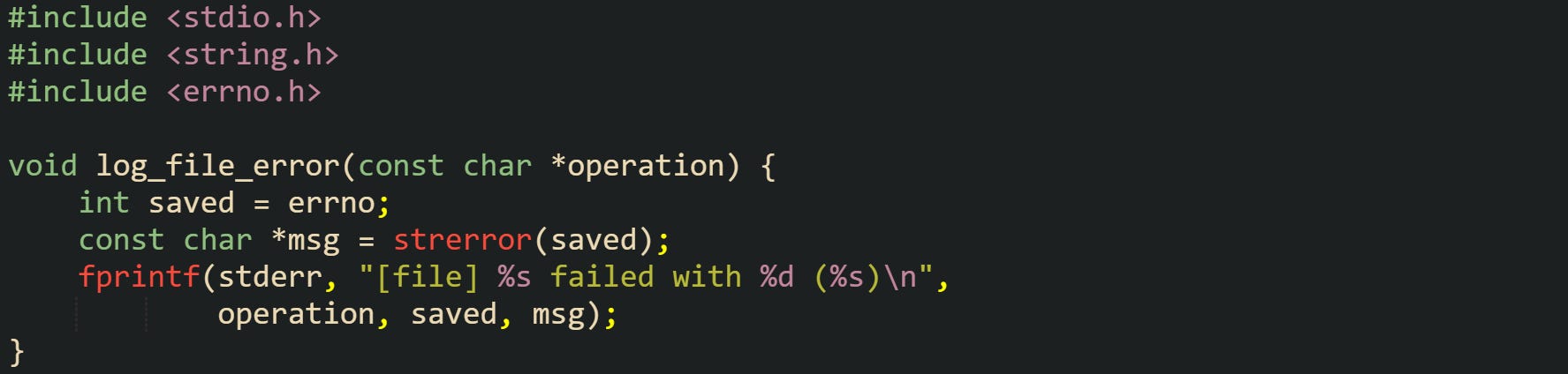 Error Handling With errno and Return Codes in C