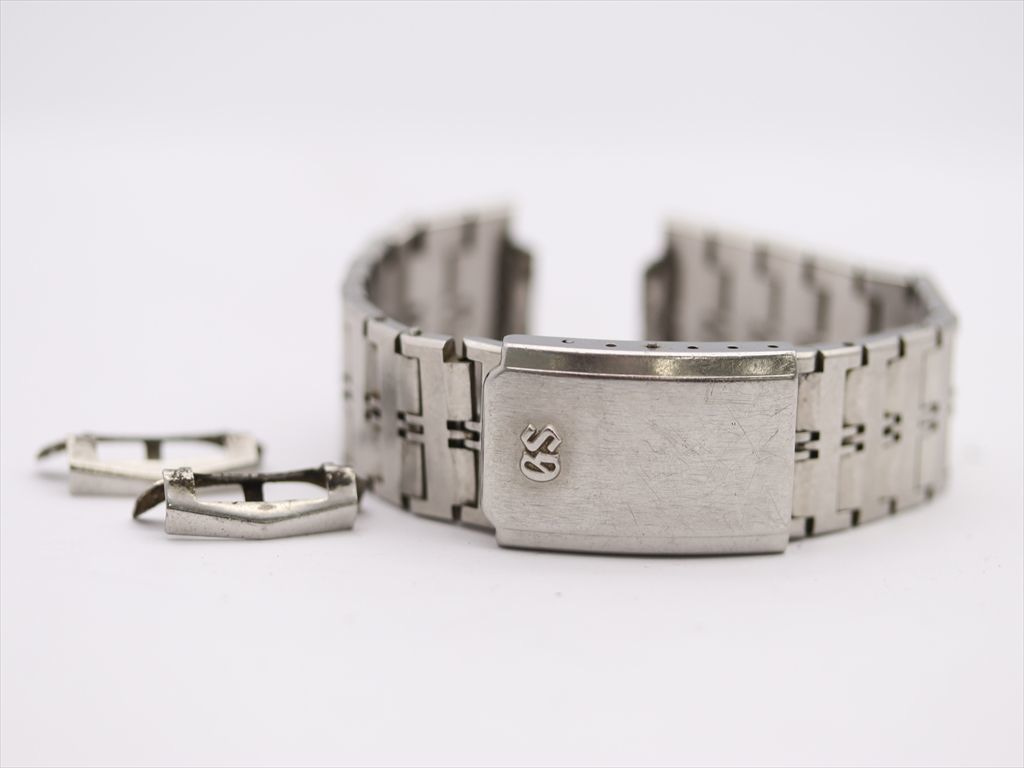 1円 正規品 SEIKO/グランドセイコー GS 純正ベルト 20mm用 シルバーカラー SSブレス メンズ腕時計用 NKM 2000000