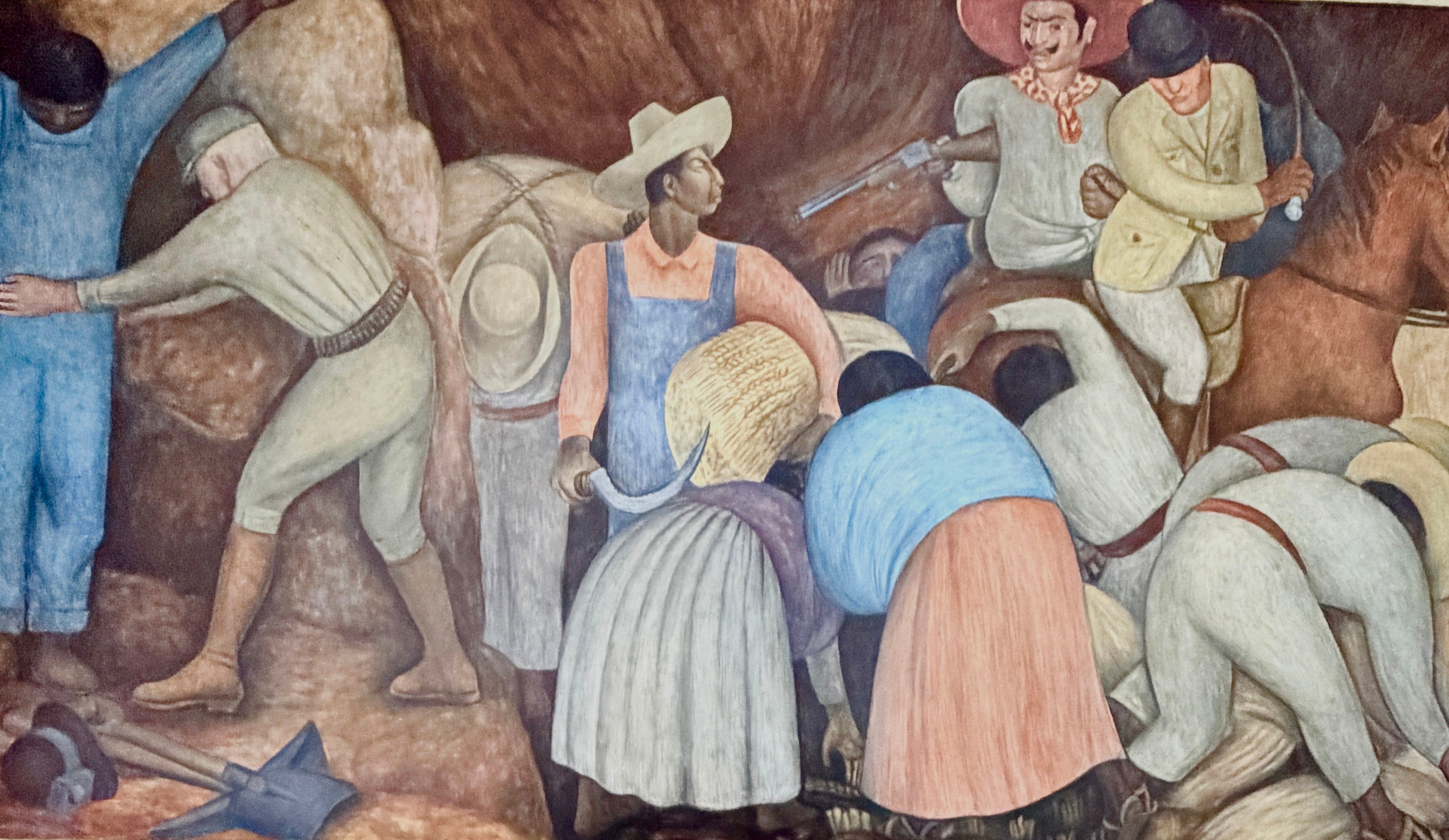 Diego Rivera Masterpiece at Agricultural College in Texcoco, Mexico