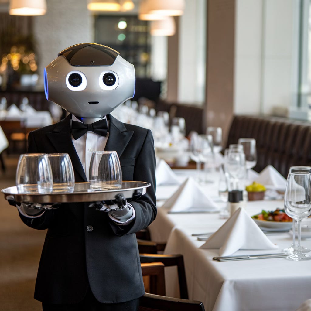 a robot waiter