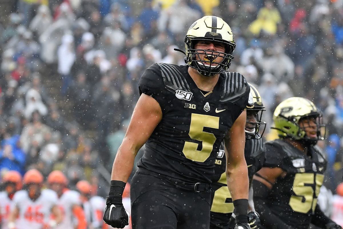 Purdue Football: NFL Draft - 2022 - George Karlaftis - Hammer and Rails