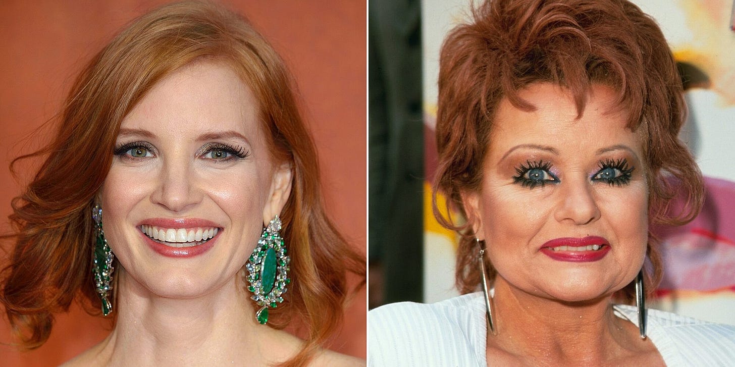 Jessica Chastain Will Transform Herself to Play Televangelist Tammy Faye  Bakker | PEOPLE.com