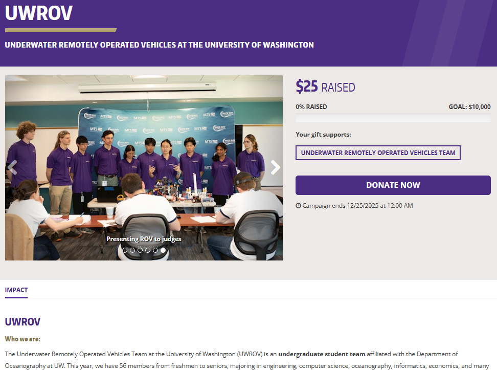Uw Rov UWROV December 2025 Newsletter