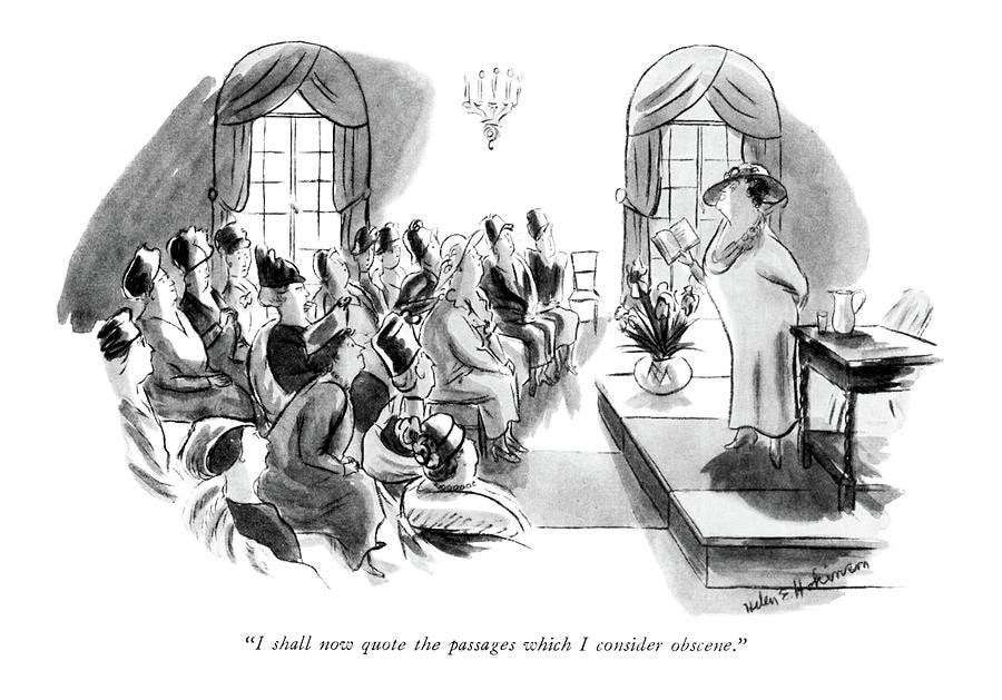 Obscene Passages by Helen E Hokinson