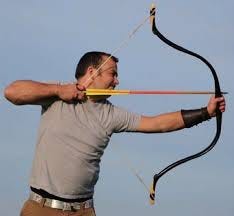 professional archer draw a bow ...