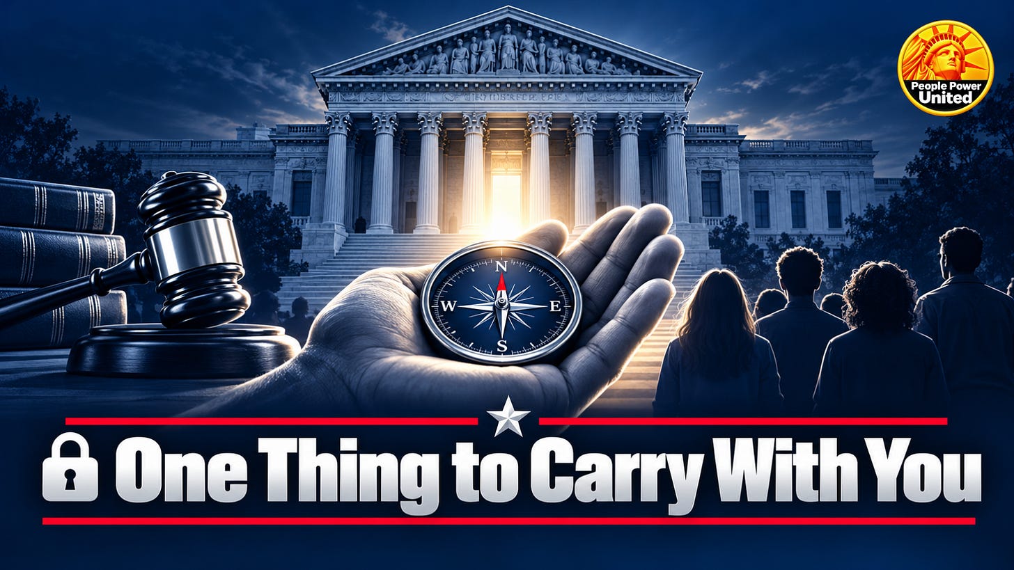 One Thing to Carry With You. One Thing to Carry With You.
