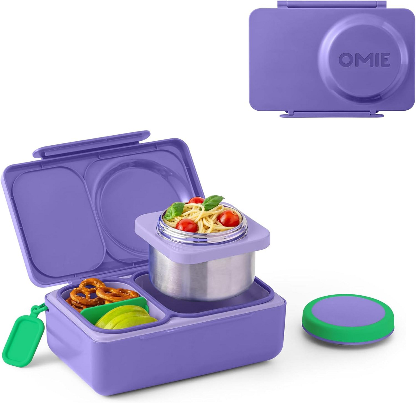 purple Omie OmieBox UP bento Box for Kids