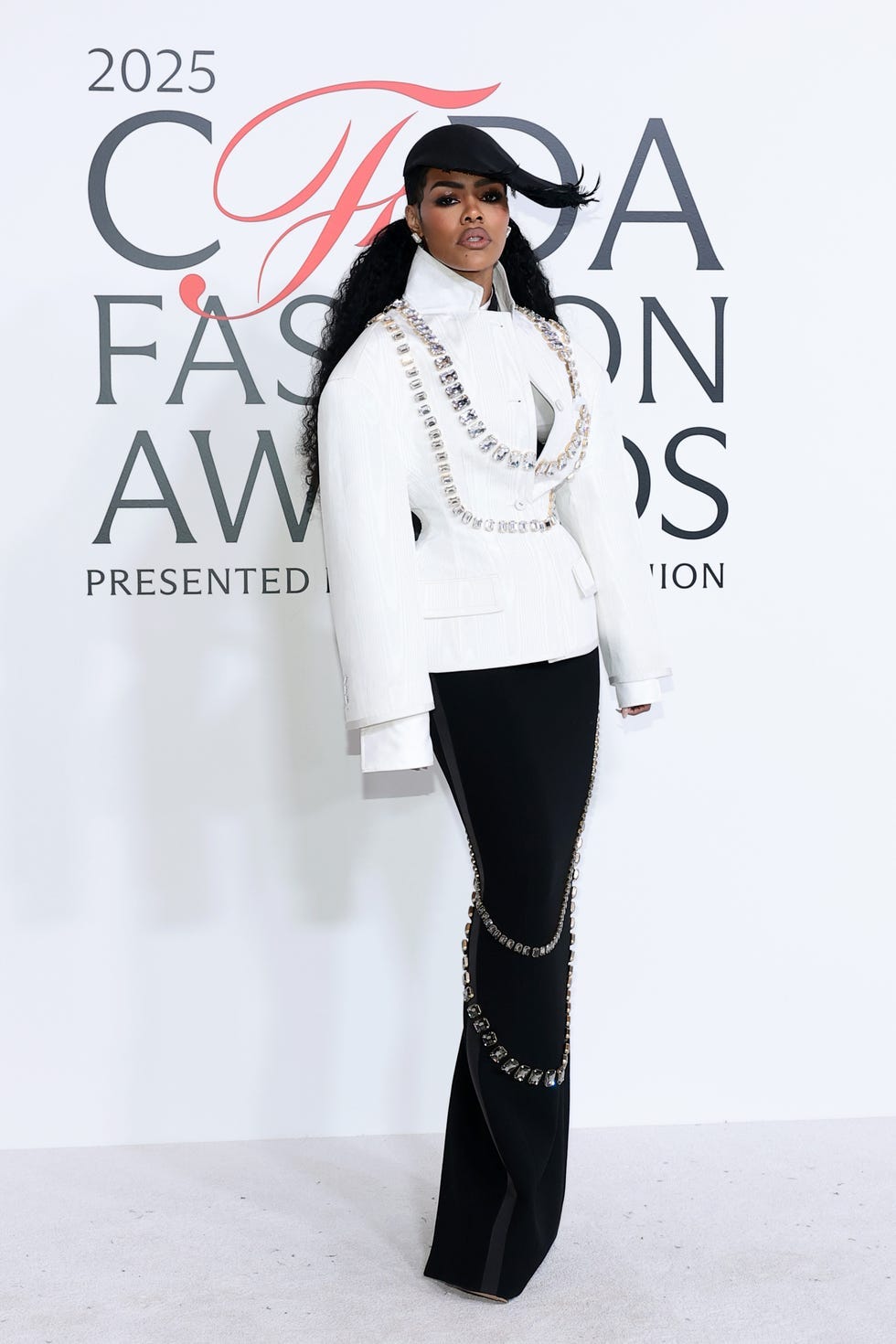 Teyana Taylor Wears a Dazzling Skirt Suit to CFDA Fashion Awards