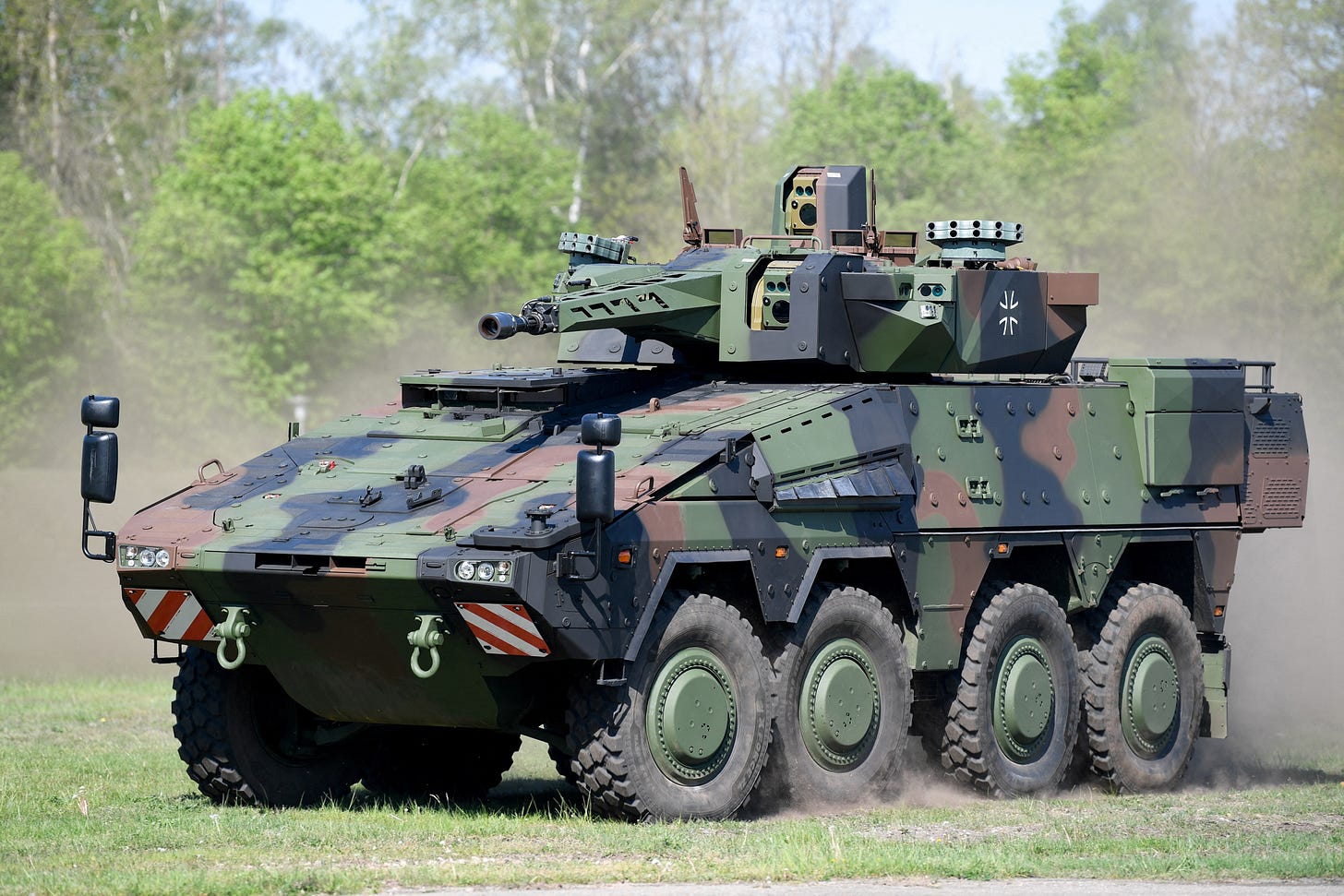 Rheinmetall hands over the first Boxer armoured transport vehicle to Bundeswehr in Unterluess