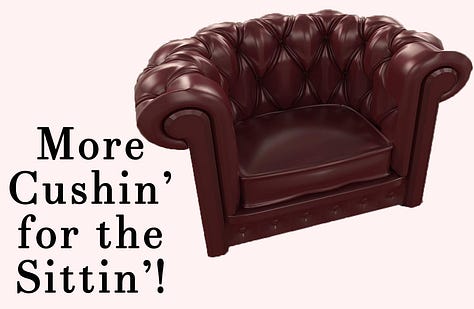A series of Chairs and Objectification Messages overlaid over them