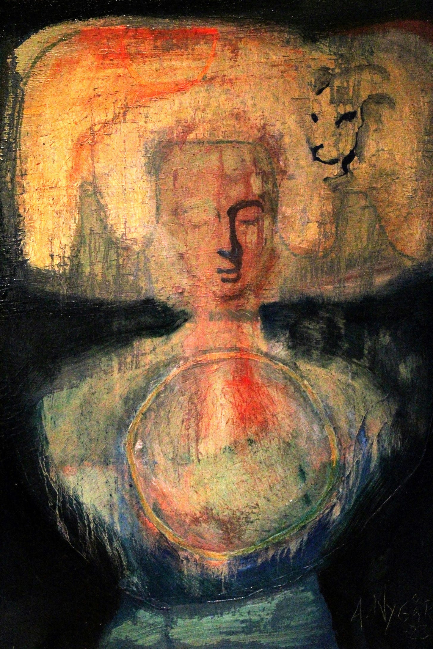 painting of person, anne nygard, michelle cowles painting of person, anne nygard, michelle cowles