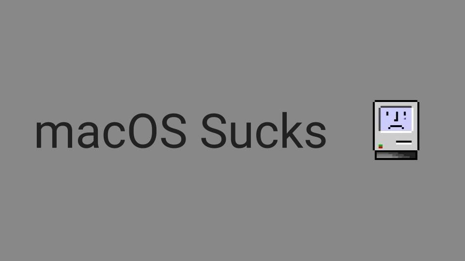 Macos Sucks Now Available By Bryan Lunduke