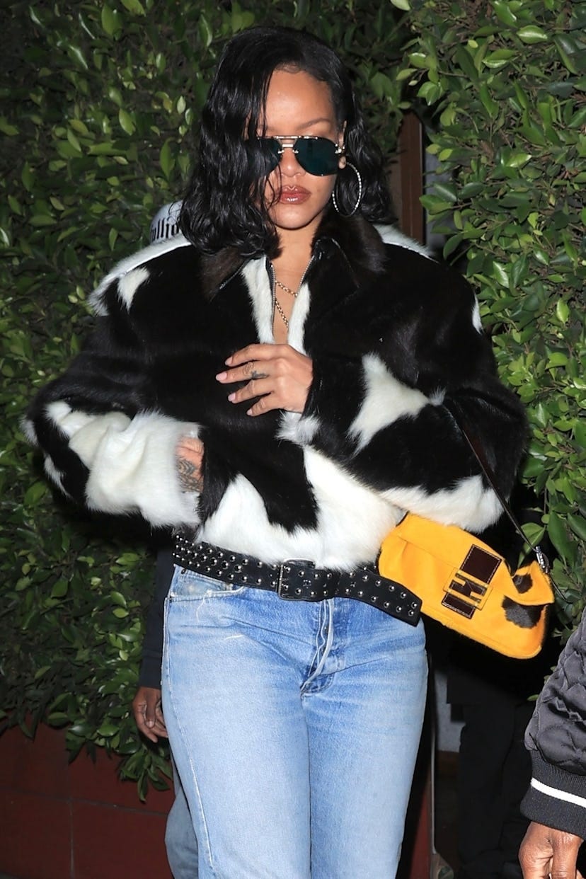 Rihanna Goes All In On Cowhide (With a Carrie Bradshaw Twist)