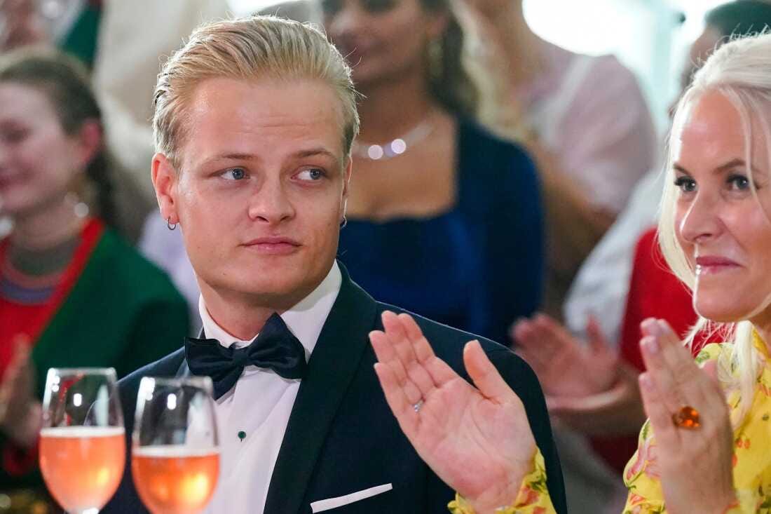 FILE - Norway's Marius Borg Hoiby and Crown Princess Mette-Marit in Oslo, June 16, 2022.