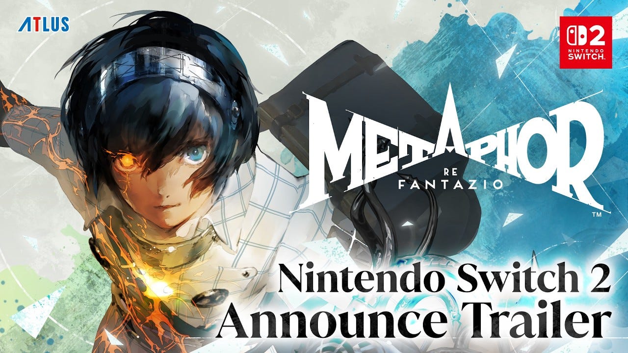 Metaphor: ReFantazio — Announce Trailer | Nintendo Switch 2 Metaphor: ReFantazio — Announce Trailer | Nintendo Switch 2
