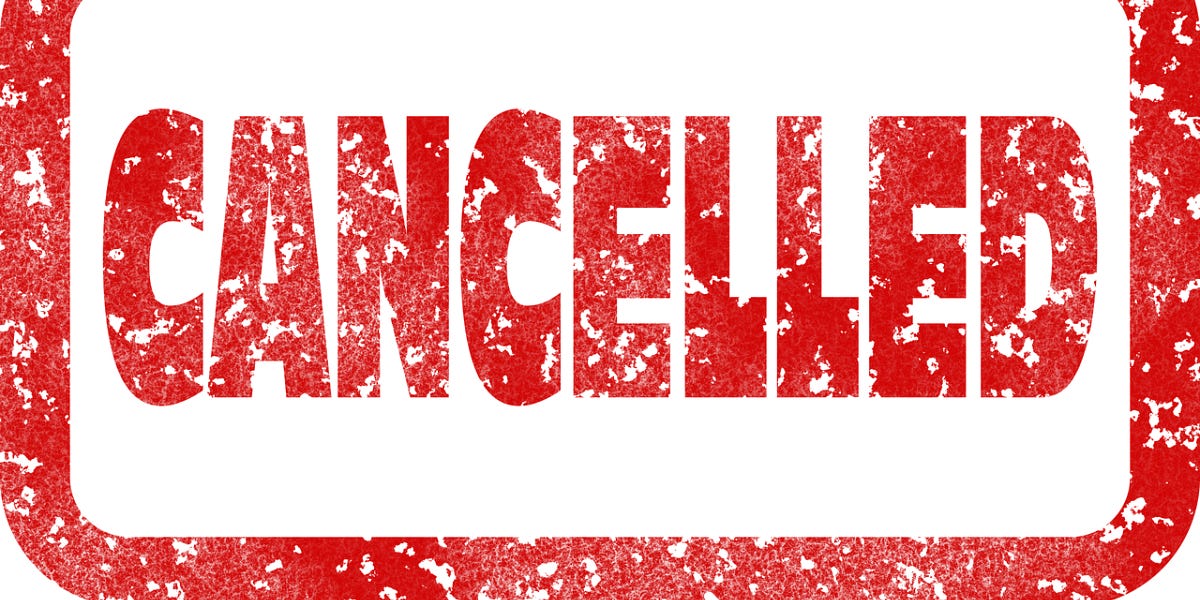 My Academic Cancellation Story