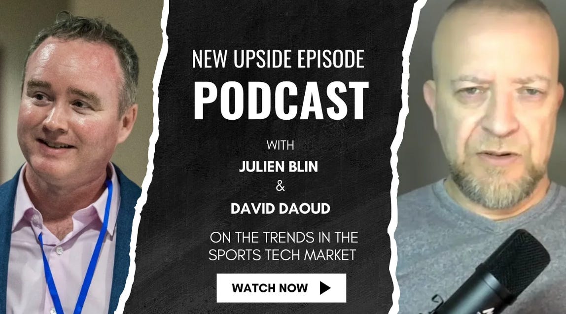 đď¸ Upside Chat With Julien Blin, Upside Global CEO, on The Impact of Tariffs on Sports Tech Products, Innovation, R&D, And the Revenue & Profitability Profile of Sports Tech Startups