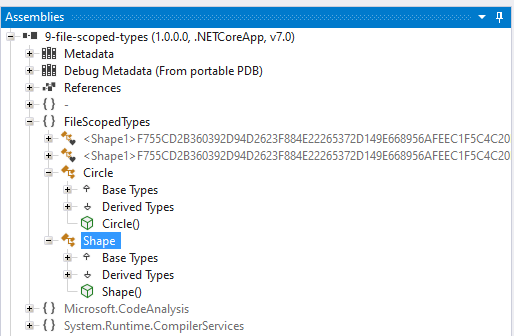 C# 11 liberia decompilada, las clases con modificador ‘file’ no están C# 11 liberia decompilada, las clases con modificador ‘file’ no están
