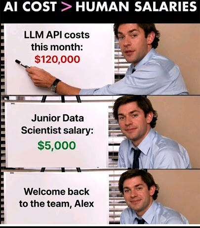 AI cost vs Human salary #funny #tech #javascript #memes #education #memecoding #dowhile #redditdown - YouTube AI cost vs Human salary #funny #tech #javascript #memes #education #memecoding #dowhile #redditdown - YouTube