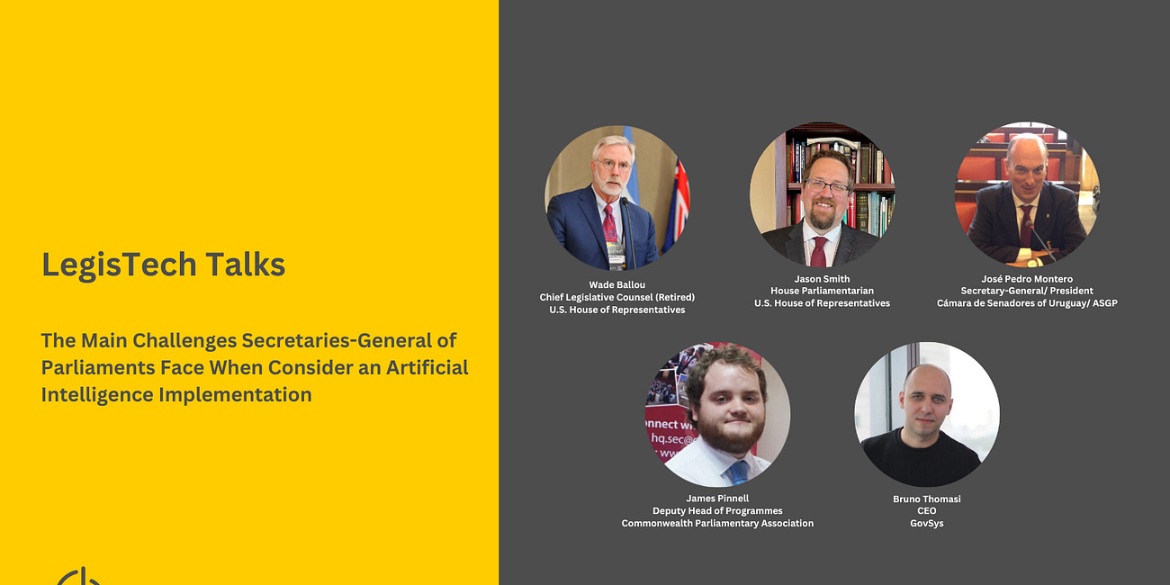 The Main Challenges Secretaries-General of Parliaments Face When Consider an AI Implementation
