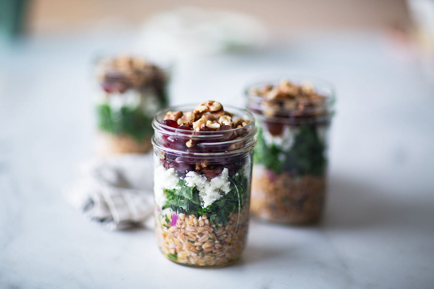 Layered Farro Salad Layered Farro Salad