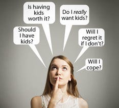 Woman Taking Should I Have Kids Quiz