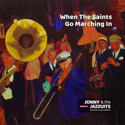 A cover for a version of "The Marching Saints", a traditional Dixie song