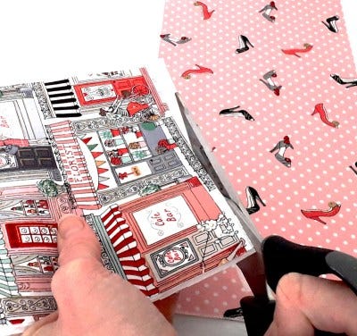 How to use Bondaweb step 7 - cut out fabric accurately 