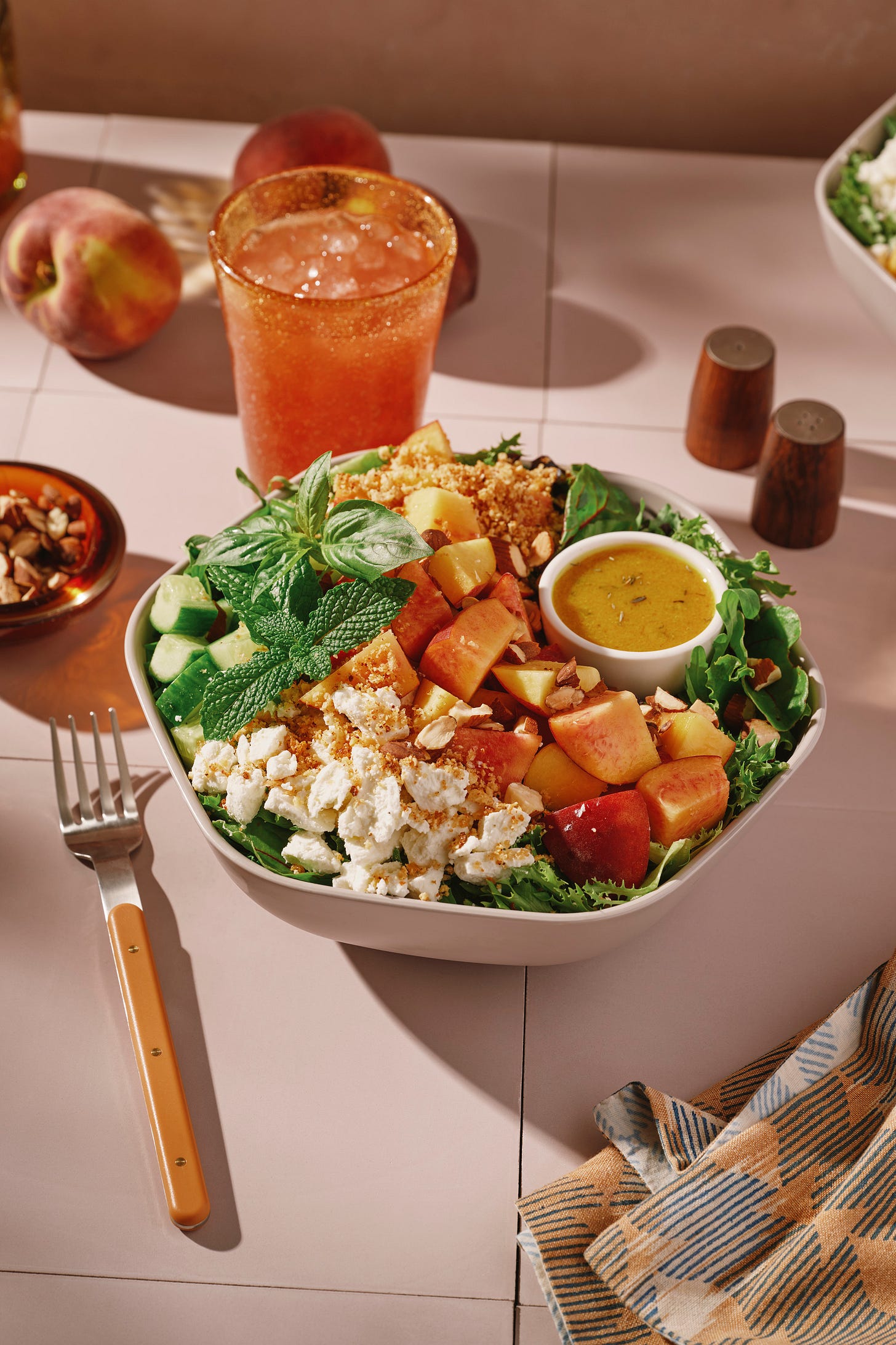 A peach bowl from Sweetgreen