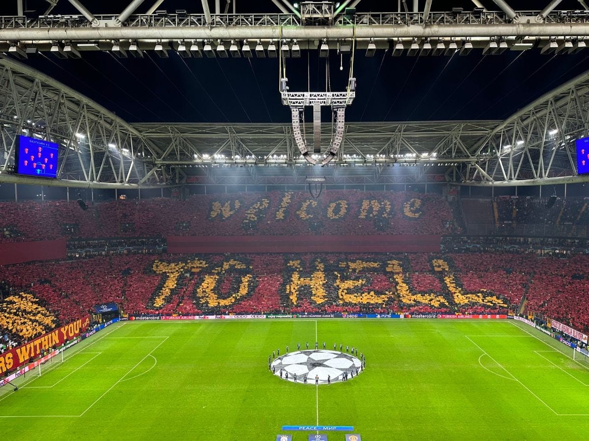 Welcome to Hell': Galatasaray Fans Create Incredible Tifo Ahead of  Manchester United UCL Draw | Football News - News18