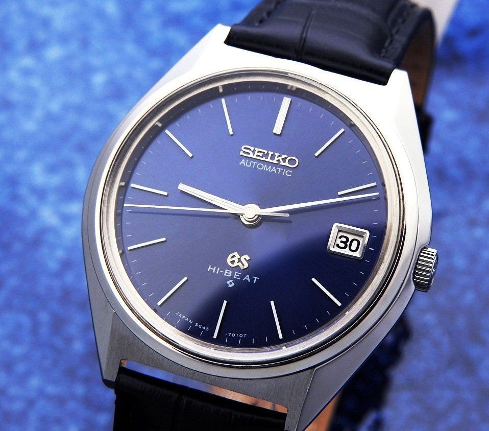 GRAND SEIKO グランド セイコー HI-BEAT 5645-7010 Steel , メンズ 自動巻き(美品、OH済み ) / 35mm