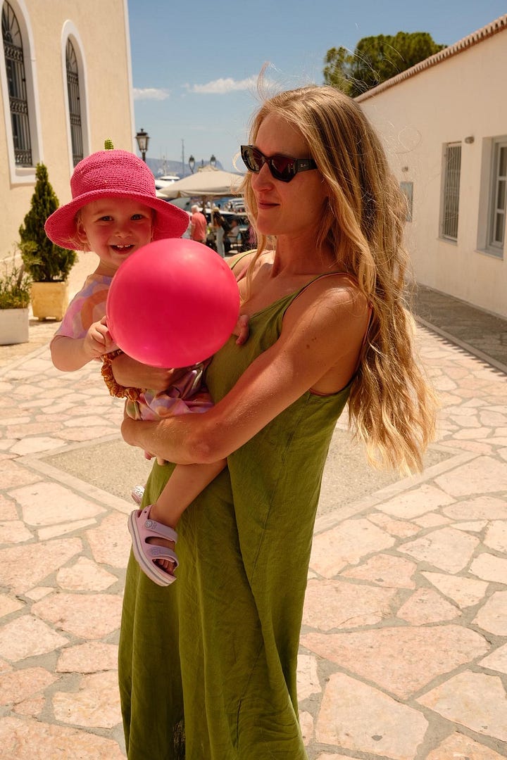 Spetses with a toddler