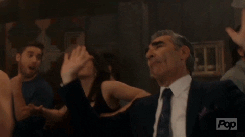 Happy Eugene Levy GIF by Schitt's Creek Happy Eugene Levy GIF by Schitt's Creek