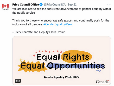 gender equality tweets