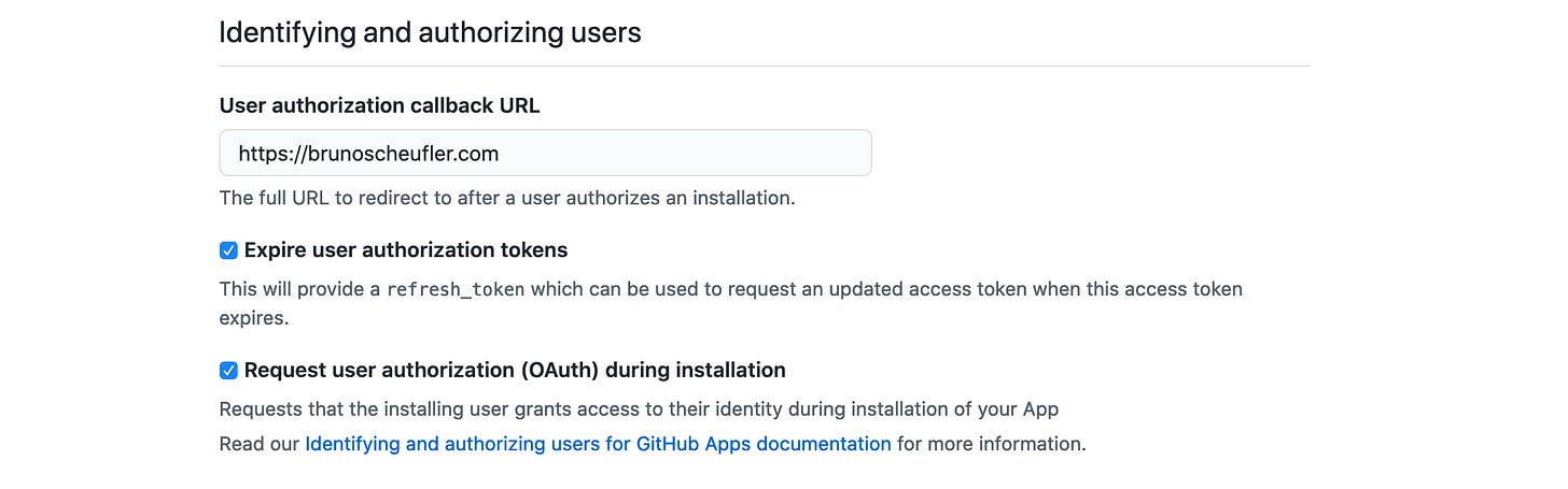 OAuth settings OAuth settings