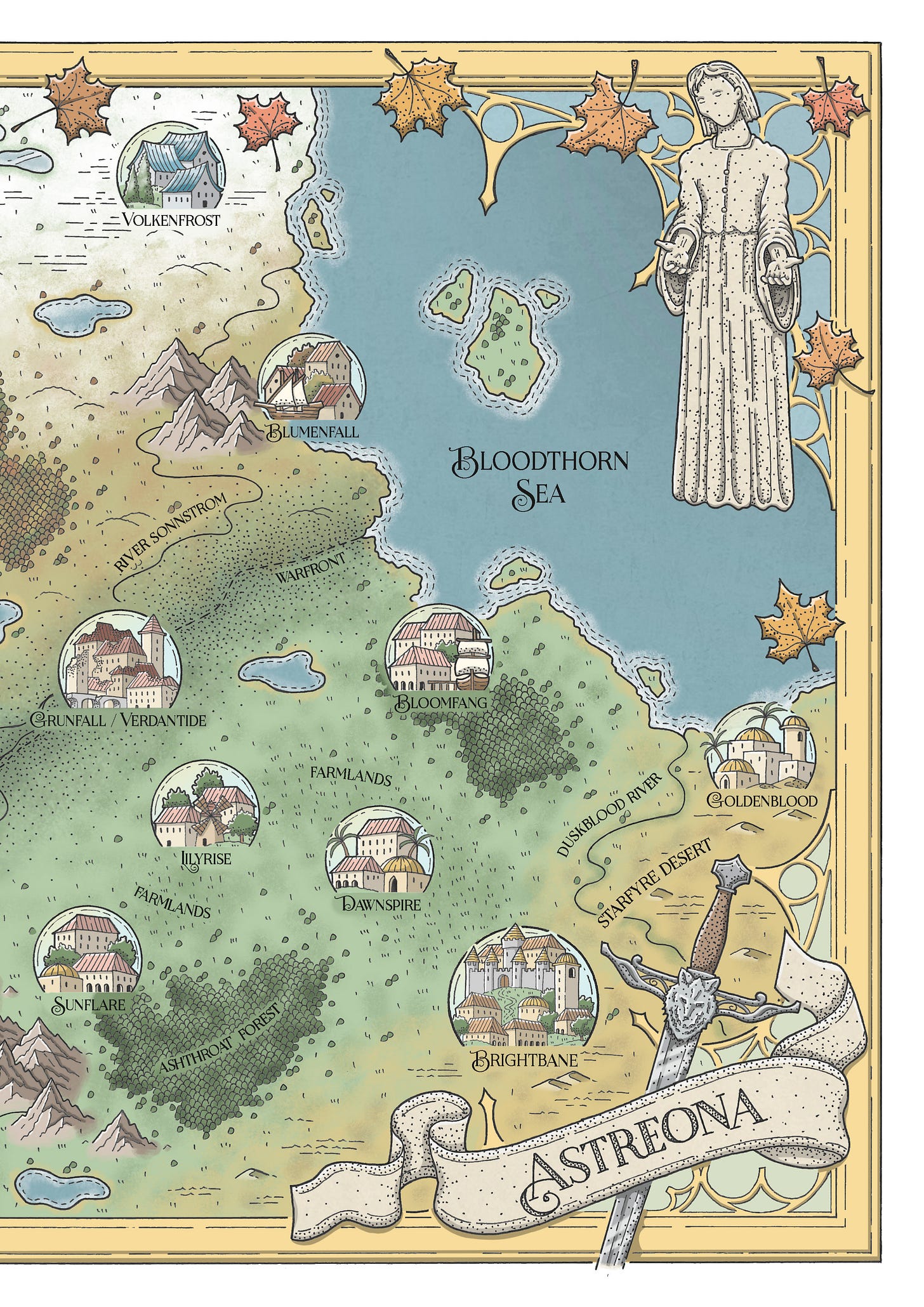 Strikeborn Map Full color Direbound map reveal! - by Sable Sorensen