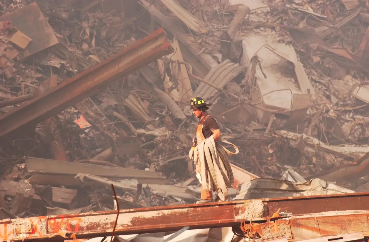 Image: 9/11 - FEMA Urban Search and Rescue teams work to clear rubble and search for survivors Image: 9/11 - FEMA Urban Search and Rescue teams work to clear rubble and search for survivors