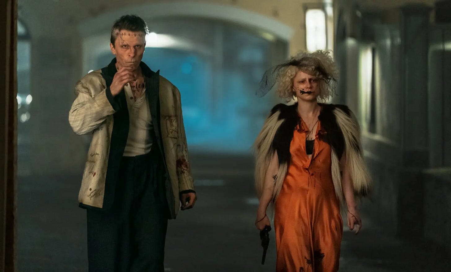 Christian Bale and Jessie Buckley in The Bride! Christian Bale and Jessie Buckley in The Bride!