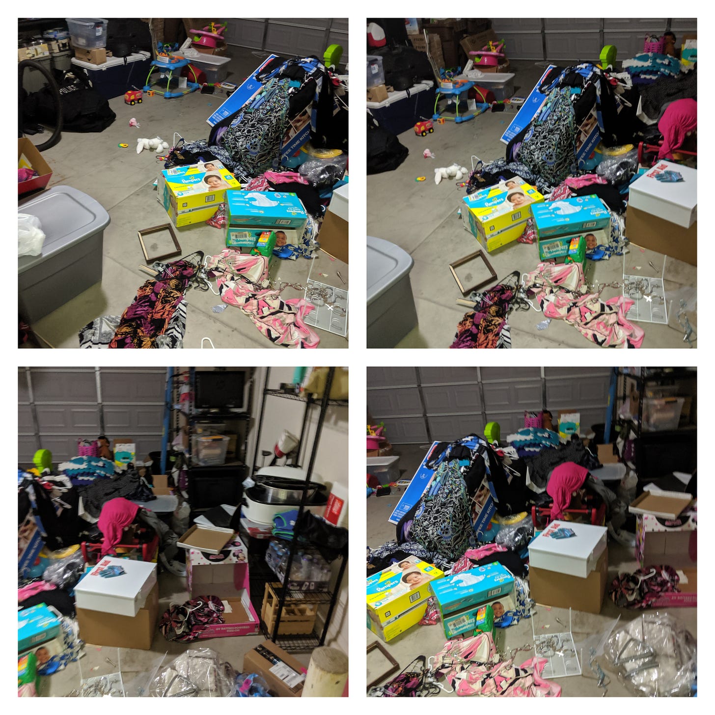Shawn Freeman's girlfriend and babies personal belongings broken on the filthy garage floor and in the garbage after Shawn Freeman committed Domestic Violence again - Pinal County, Arizona Shawn Freeman's girlfriend and babies personal belongings broken on the filthy garage floor and in the garbage after Shawn Freeman committed Domestic Violence again - Pinal County, Arizona