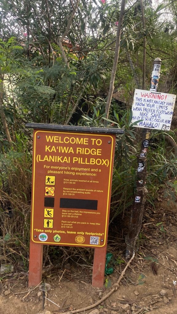 The Pill Box Hike in Lanikai The Pill Box Hike in Lanikai