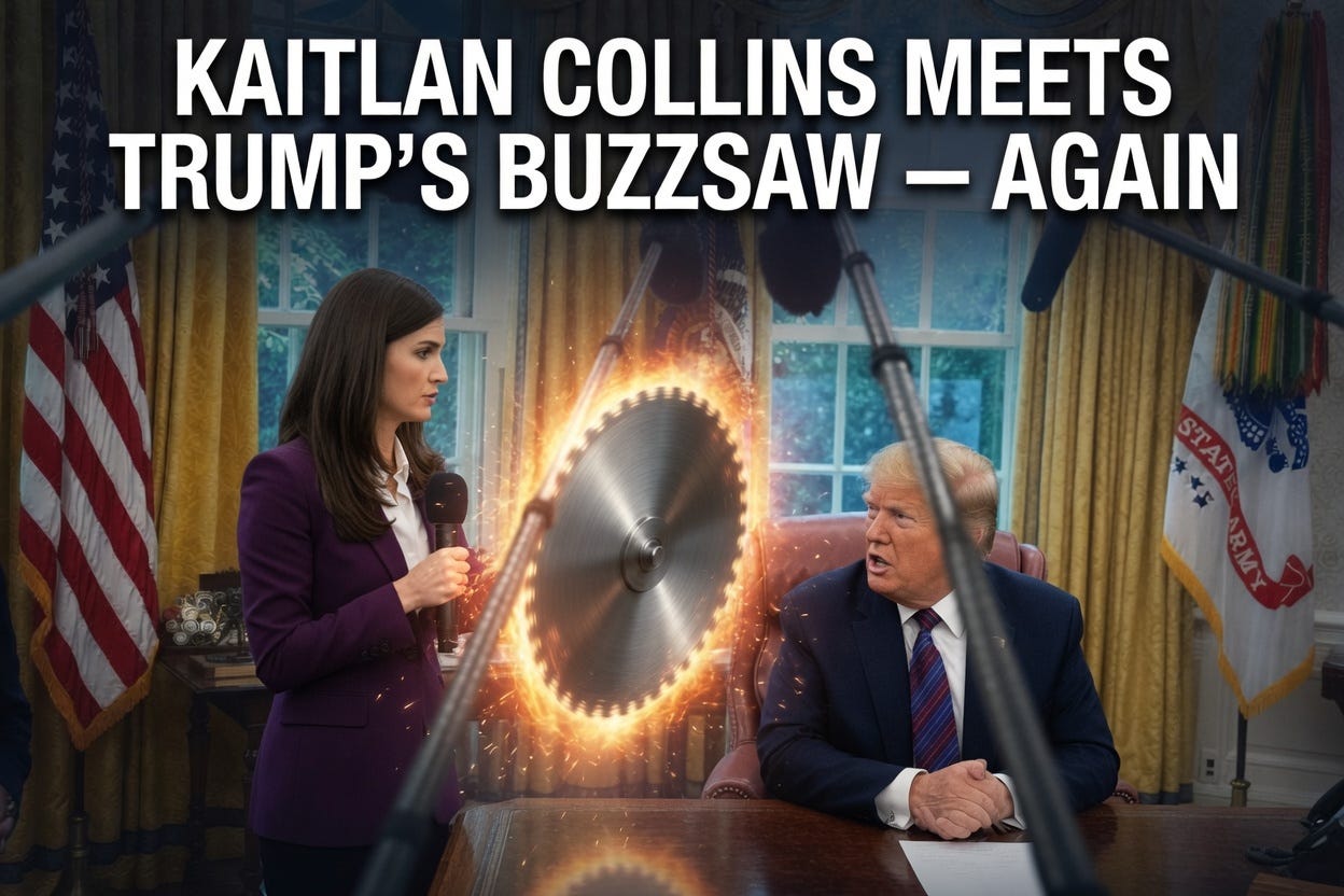 Kaitlan Collins Meets Trump’s Buzzsaw: Trump’s Oval Office clash exposes the deeper war with CNN, and America’s broken media trust. Kaitlan Collins Meets Trump’s Buzzsaw: Trump’s Oval Office clash exposes the deeper war with CNN, and America’s broken media trust.