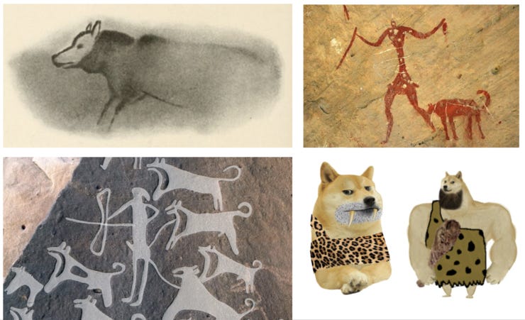 The human tradition of making dog memes predates written history.