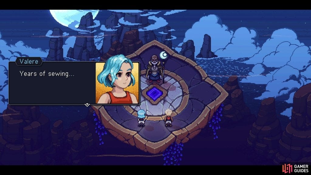 Sea of Stars Valere dialog box