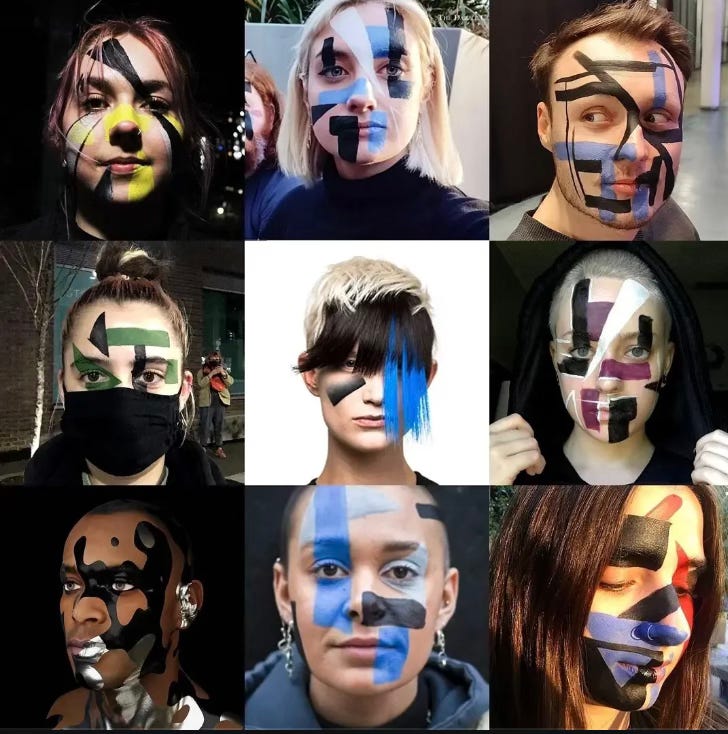 images of people wearing anti-facial recognition make up images of people wearing anti-facial recognition make up