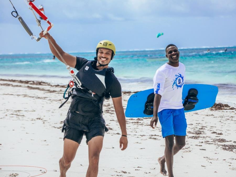 Watersport instructor work in Kenya