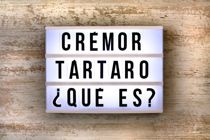 Crémor tártaro. Qué es y para qué se utiliza