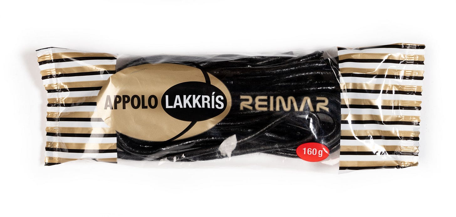 Black Licorice Laces (160g)