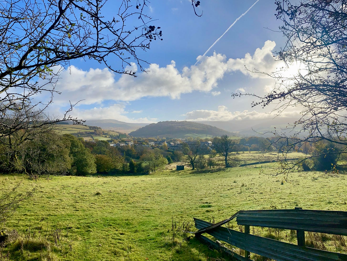 A fabulous sunny autumnal morning in Glossop, England