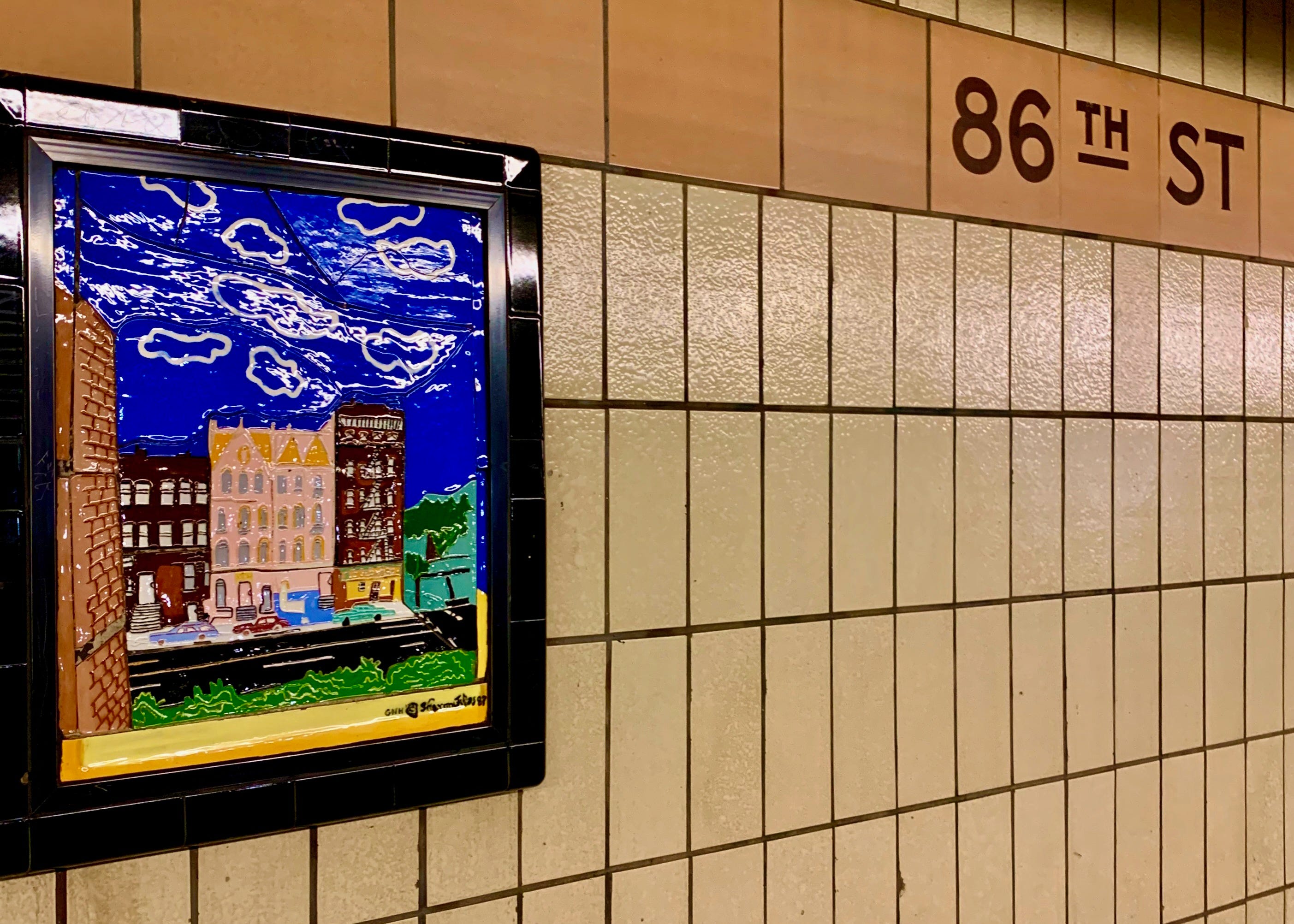 The 86th Street Station - by Adrian Brune - Underground Art