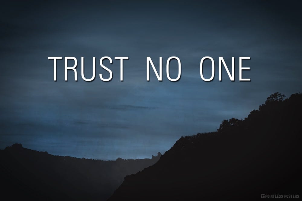 X Files Trust No One Poster